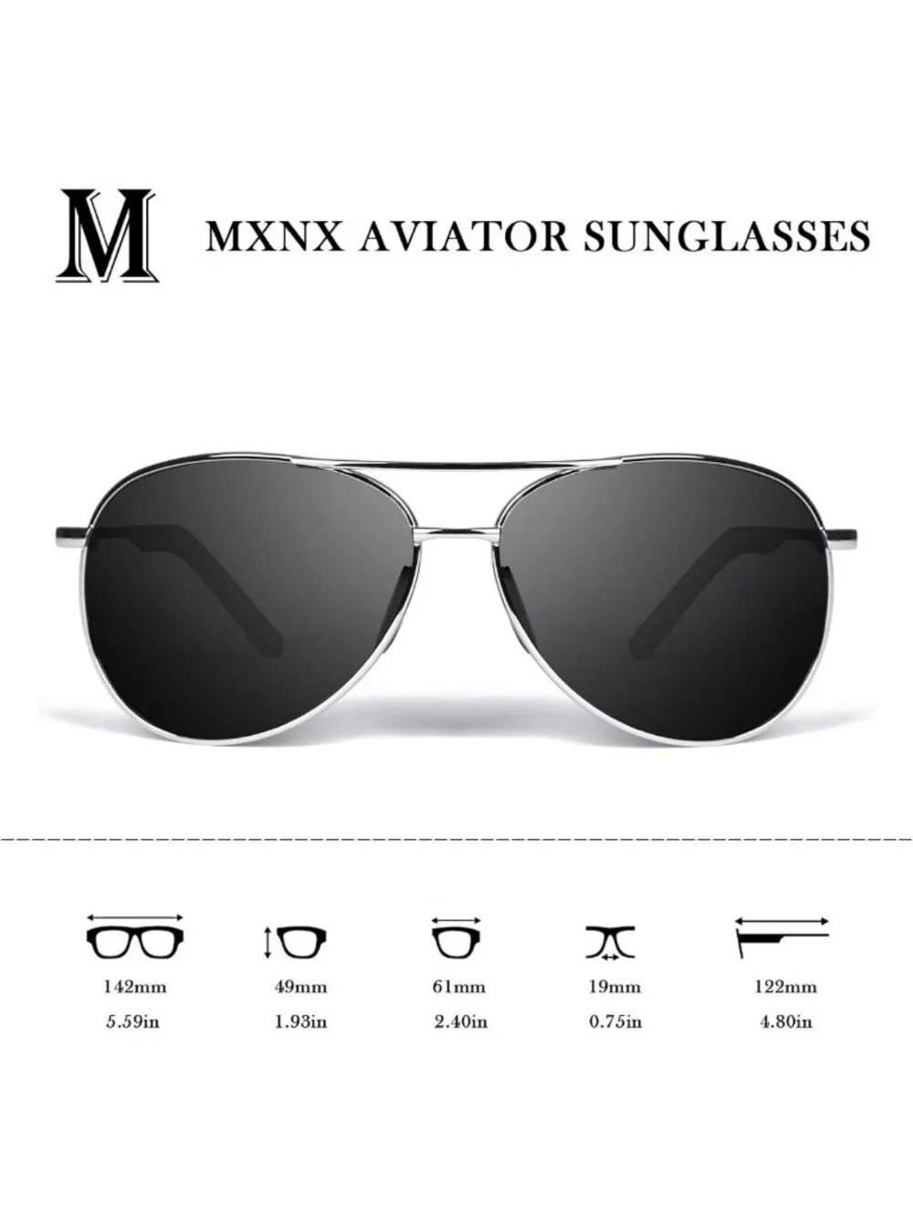 Stylish Polarized Aviator Sunglasses for Men & Women - UV Protection